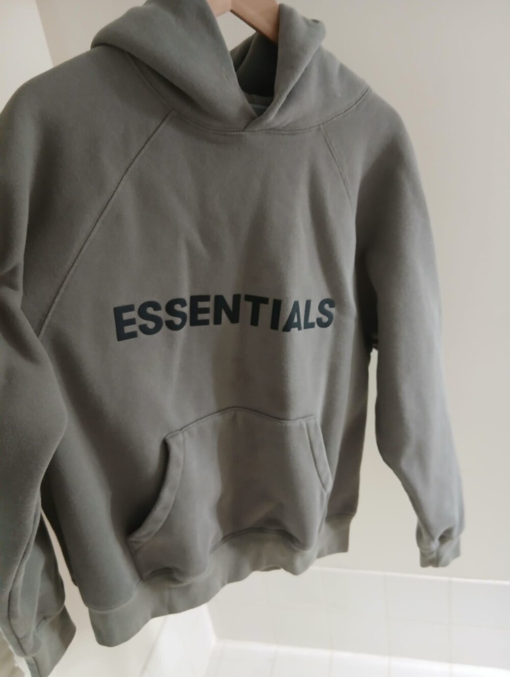 Essentials Dark Sage Hoodie Size S